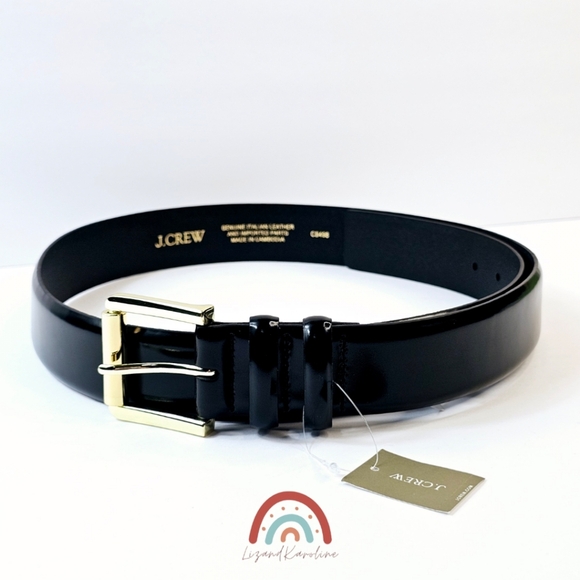 New! J. Crew Wide Belt in Spazzolato Leather - Picture 4 of 16
